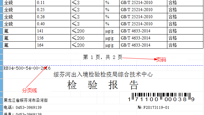 生成的报告